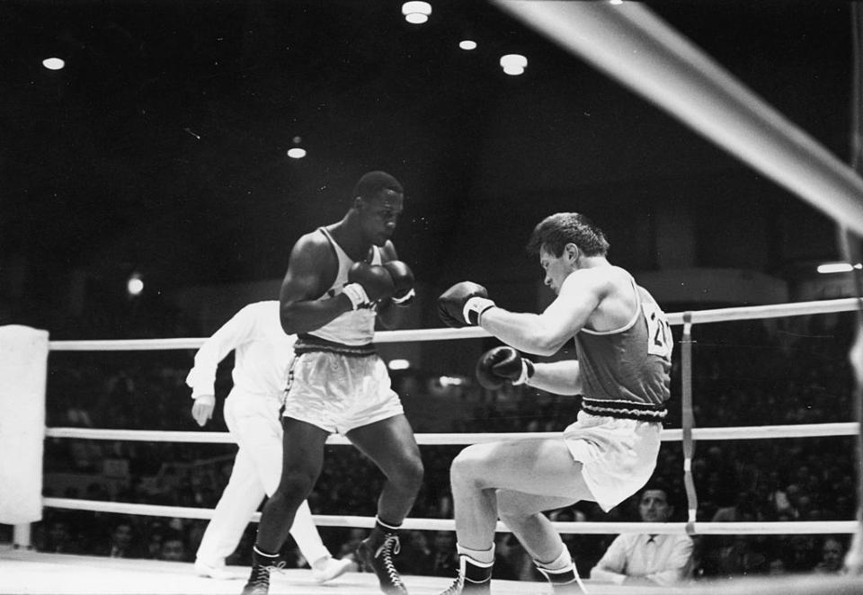 <p>Future heavyweight champion Joe Frazier won a gold in boxing. Soviet gymnast Larisa Latynina became the most decorated Olympian after wining two gold medals, a silver and two bronze medals, which brought her career medal count to 18.</p>