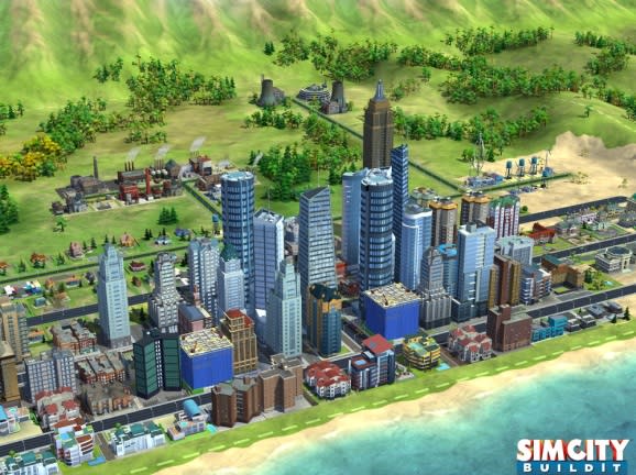 SimCity BuildIt in action for mobile.