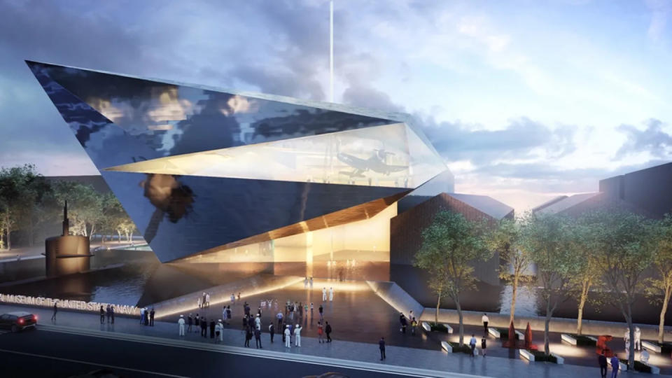 Now in the conceptual stage, the Navy envisions the future museum with greater public access, a new building, ceremonial courtyard and potential renovation of existing historical buildings.