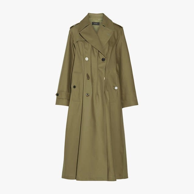 <p>Joseph cotton twill trenchcoat, $2,995, <a rel="nofollow noopener" href="http://rstyle.me/n/b4q4qdbpgif?mbid=synd_yahoolife" target="_blank" data-ylk="slk:net-a-porter.com;elm:context_link;itc:0;sec:content-canvas" class="link ">net-a-porter.com</a></p>