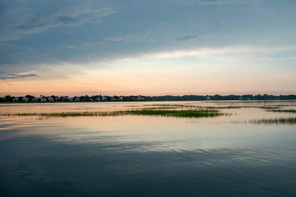 Imagery of the Bowen’s Island Restaurant, Folly River and surrounding marsh.. Aug. 11, 2021.