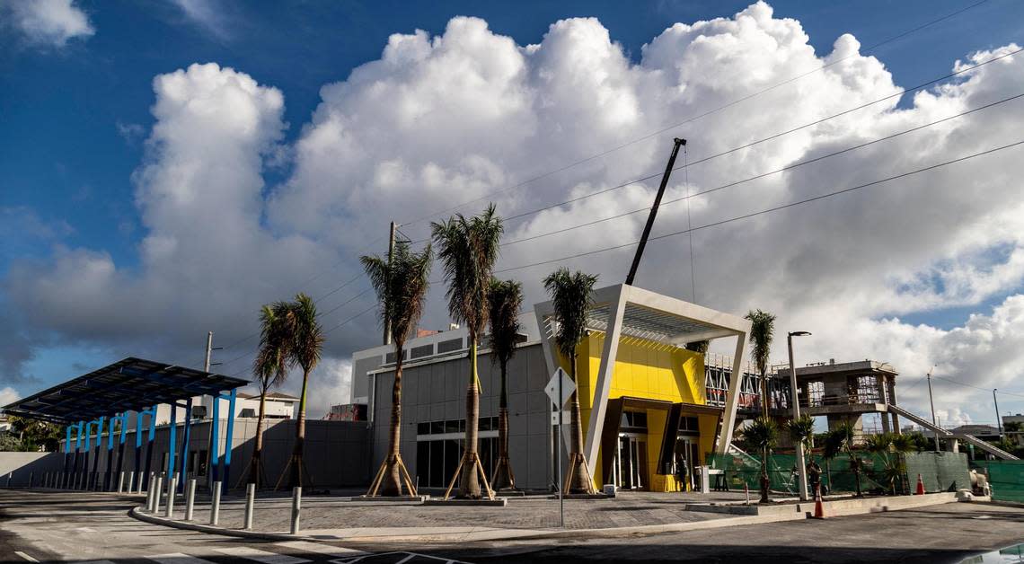 The Brightline Aventura station will be opening soon.