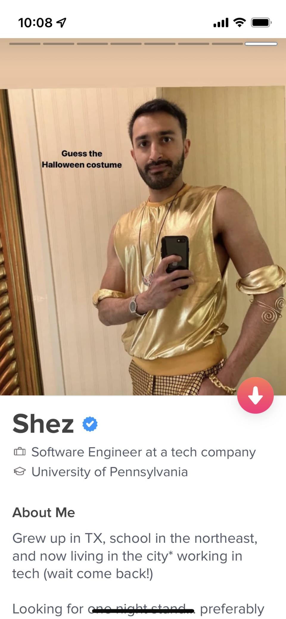 Shez shared his Tinder profile with dating expert Sara Tick, who gave him suggestions for updating it.