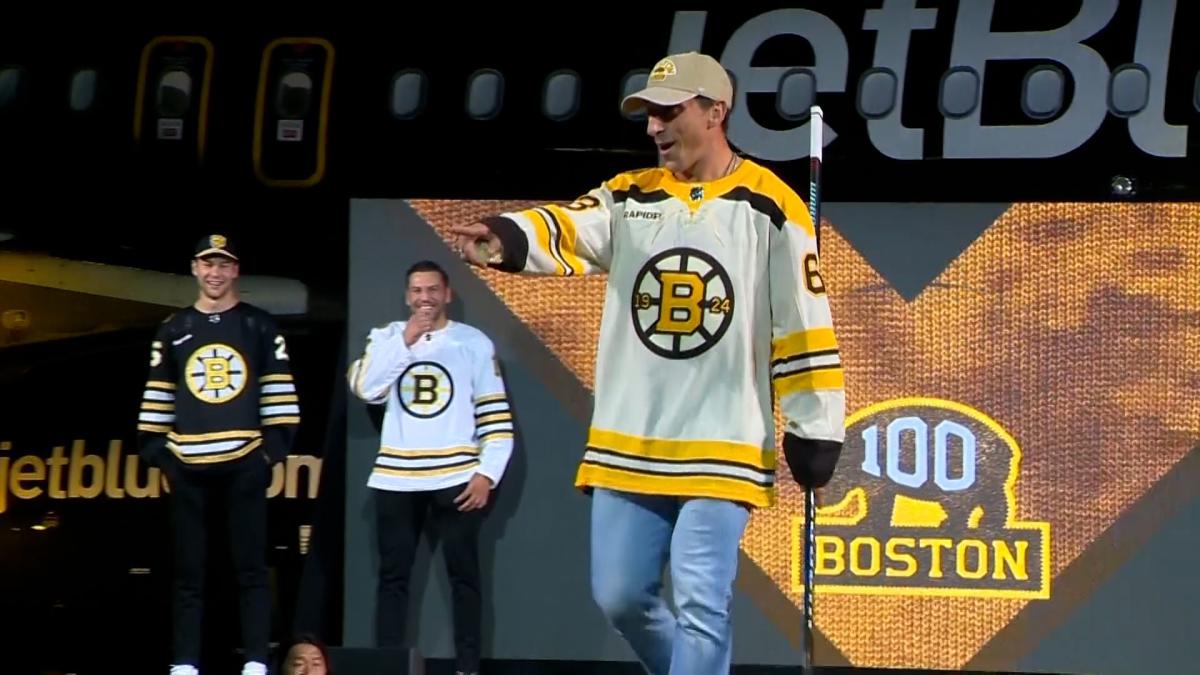 Bruins unveil 3 new jerseys ahead of centennial season