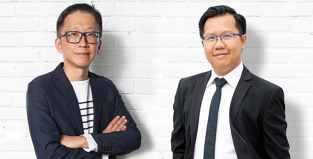 Serm Teck Choon (left) and Dinh Le Dat (right) launch the AI-enabled platform June 3, 2020. — Picture courtesy of Serm Teck Choon