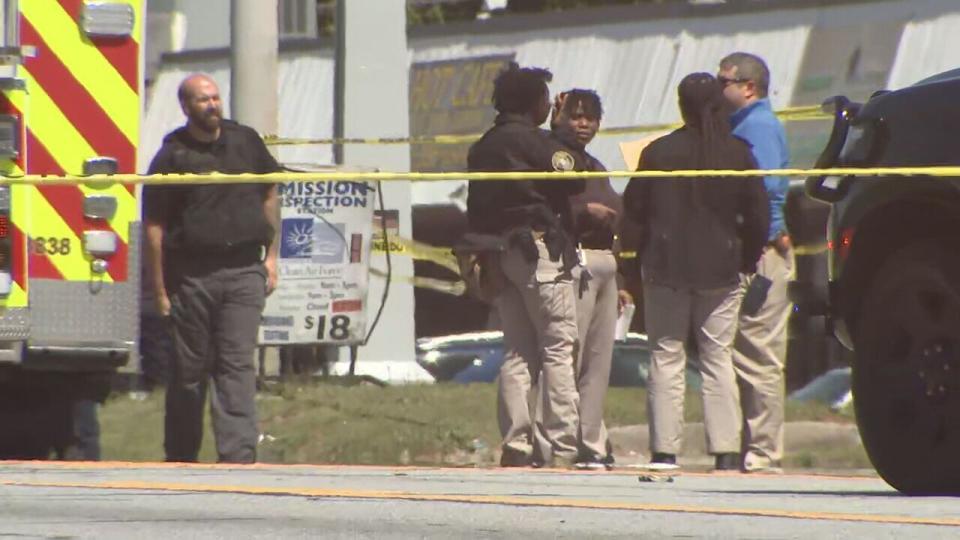 Police shot and killed a man they were investigating for sexual assault after the suspect opened fire on them, Clayton County police said. The incident happened on Riverdale Road at the intersection of Crystal Lake.