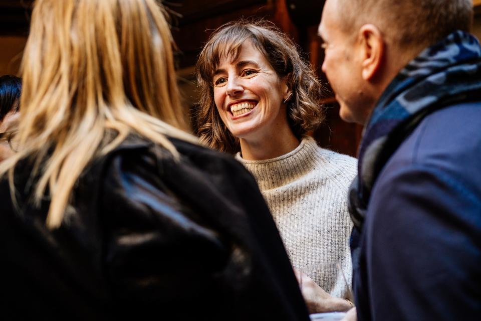 “The weather was exceptional,” Victor remembers. “And the restaurant was was able to open their ceiling, giving our mid-October reception a breezy alfresco feeling.”