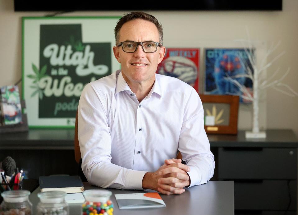 KindlyMD founder and CEO Tim Pickett, a physician assistant, poses for a portrait in his office at KindlyMD in Murray on Tuesday, July 25, 2023. | Kristin Murphy, Deseret News