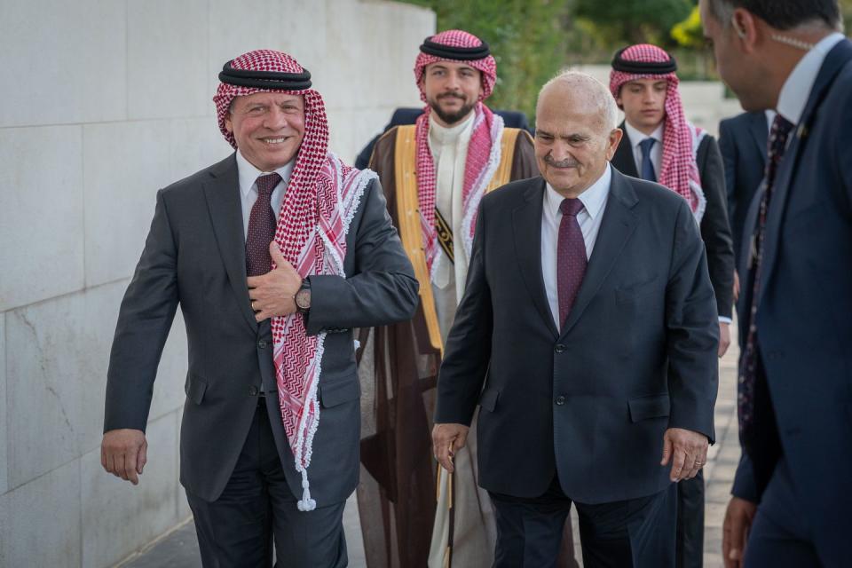 from the dinner banquet held by his majesty king abdullah ii on the occasion of his royal highness crown prince al hussein’s wedding at madareb bani hashem, at the royal hashemite court