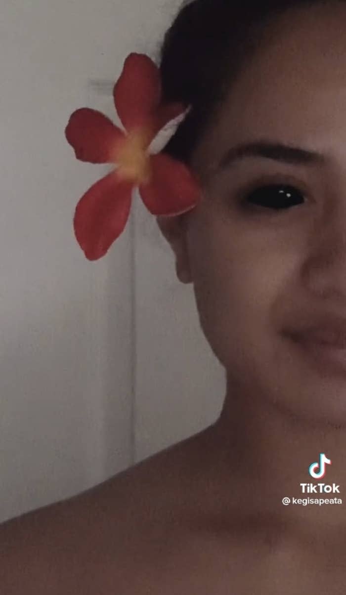 Screenshot from Kegisa Peata's TikTok