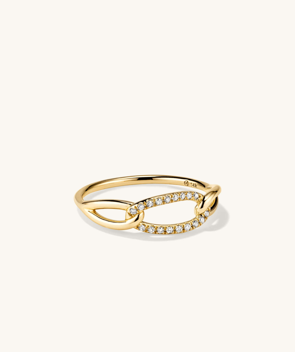 Mejuri Pavé Oversized Curb Ring