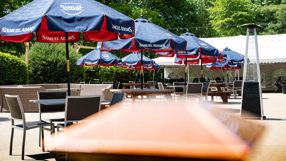Dine outside at Fireside Classic American Grille.