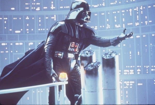 Darth Vader beckons to Luke Skywalker in 1980's "Star Wars: Episode V — The Empire Strikes Back."