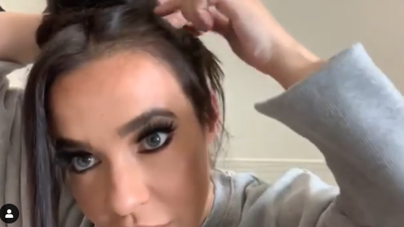 Screengrab of Stephanie Davis from British Hair Clinic Instagram