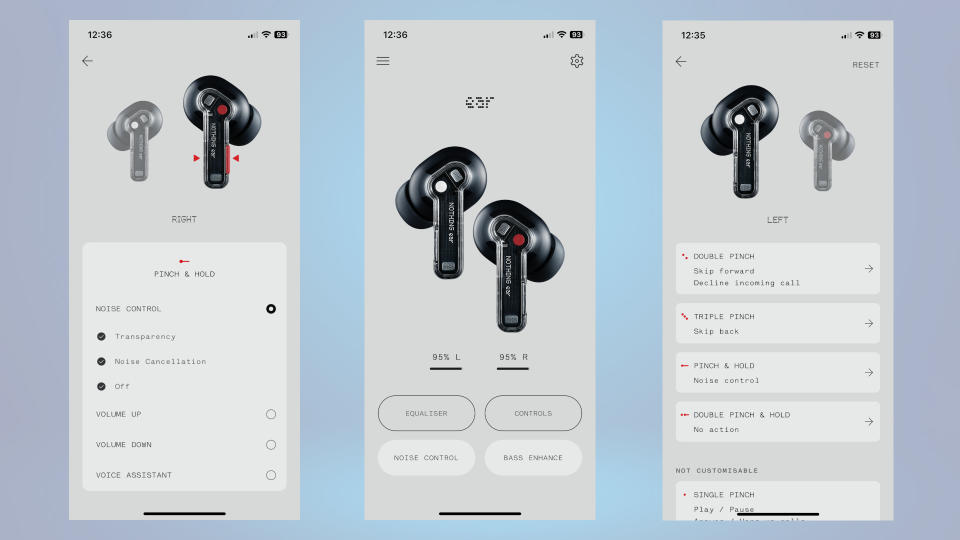 Nothing Ear 2024 app controls