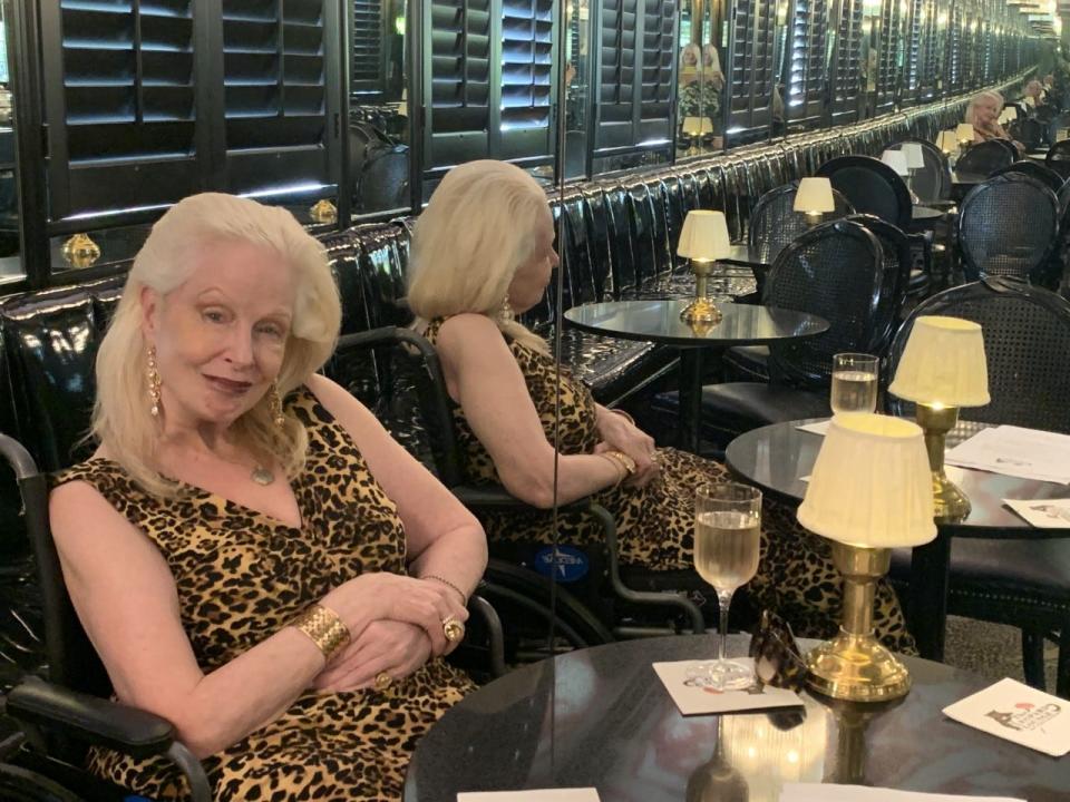 Pamela Wilds Cole, a former financial adviser and current jewelry designer who lives in West Palm Beach, is a regular at the Leopard Lounge. She recently met friends there — and wore a leopard dress to mark the occasion.