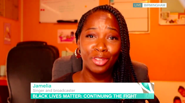 Jamelia said she has experienced racism every day of her life. (ITV)