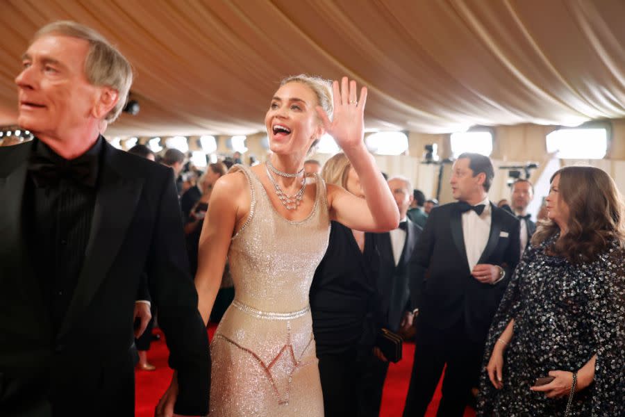 HOLLYWOOD, CALIFORNIA – MARCH 10: Emily Blunt (C) attends the 96th Annual Academy Awards on March 10, 2024 in Hollywood, California. (Photo by Emma McIntyre/Getty Images)