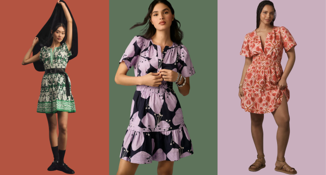 This Anthropologie mini dress is wildly 'flattering' — and it's
