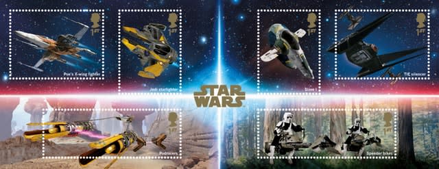 Royal Mail Star Wars themed stamps