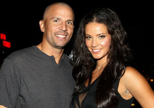 <p>Steve Mack/Getty</p> Jason Kidd and Porschla Kidd at Sky Room on September 6, 2012 in New York City.