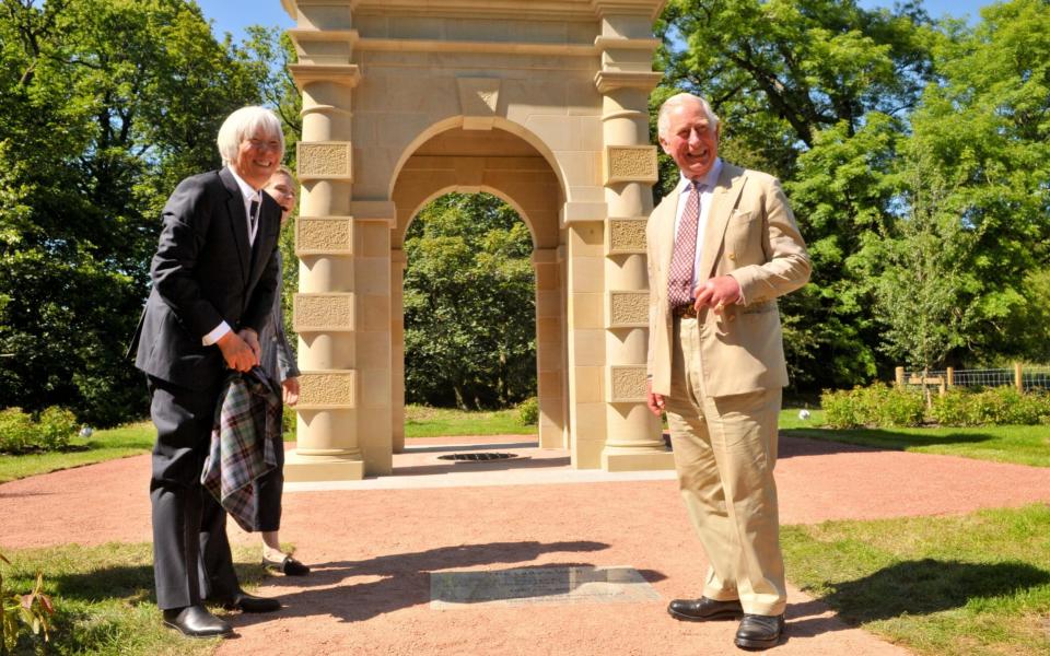 The Prince of Wales officially unveils The Lady's Well at Dumfries House estate