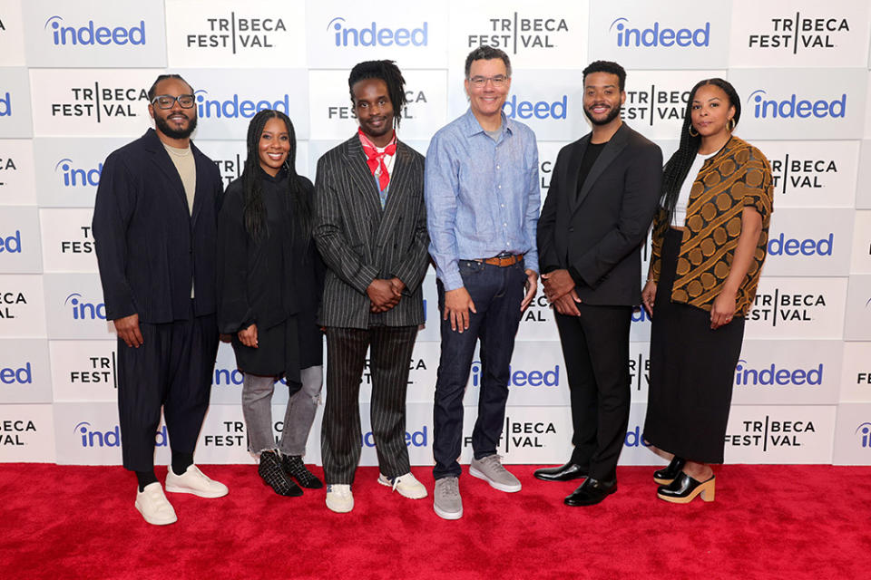 (L-R) Ryan Coogler, Dahi, Peter Nicks, and Kris Bowers attend the "Anthem" premiere during the 2023 Tribeca Festival at Spring Studios on June 11, 2023 in New York City.