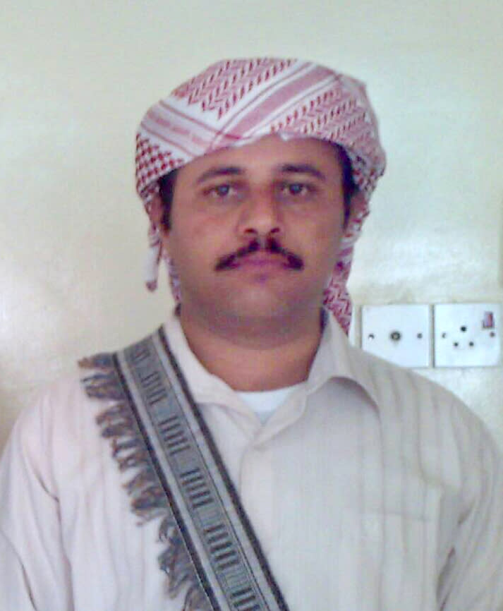 This undated photo provided by the Saleh family shows Ali Elwiya, who is one of seven men killed after a drone struck their vehicle with two US-made missiles, killing all seven men inside, instantly ending their lives, shredding their bodies into pieces, in Shabwa, Yemen. (Saleh family via AP)