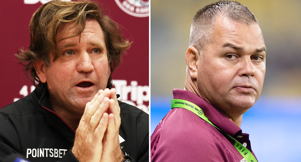 Anthony Seibold has urged Sea Eagles fans not to boo Des Hasler this weekend. Image: Getty