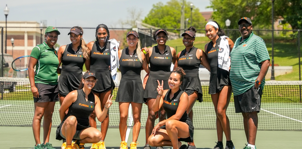 Florida A&M's 2024 tennis team.