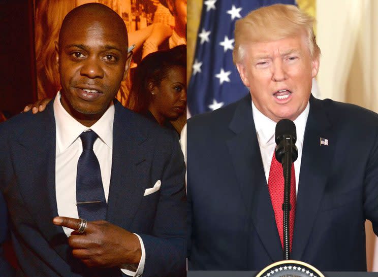 Dave Chappelle regrets telling people to give Donald Trump a chance.