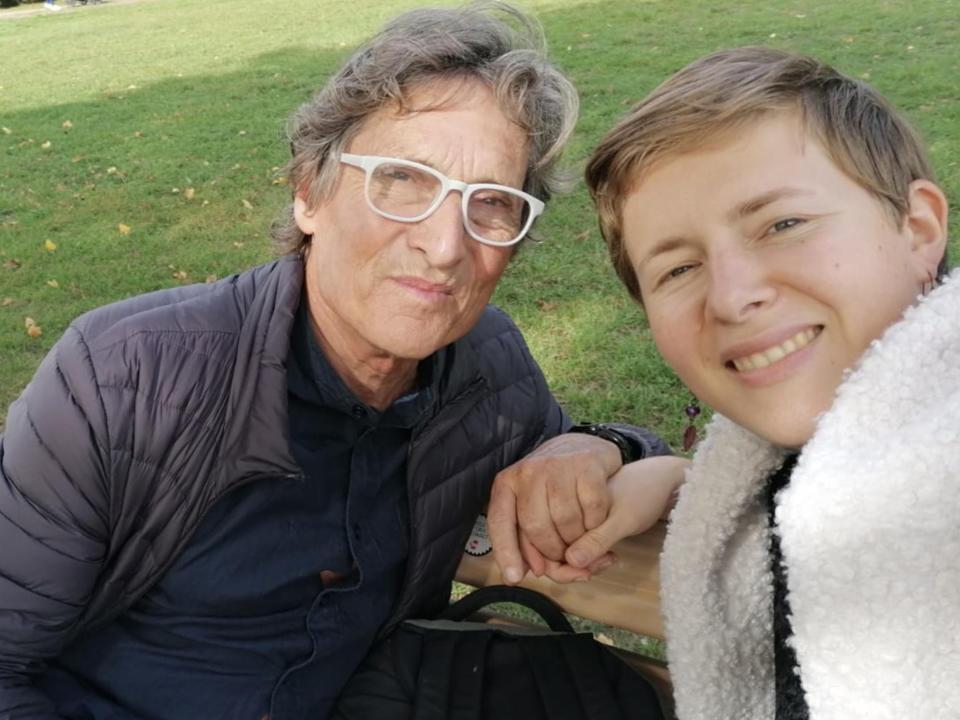 Julia Strauss, 31, and her boyfriend Bernd Hasenbank, 72