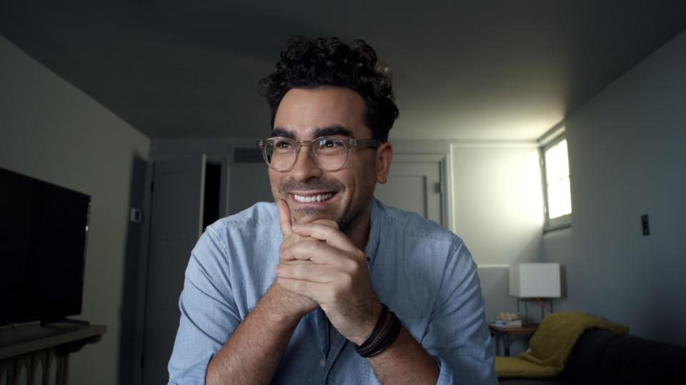 Dan Levy in a scene from "Coastal Elites."