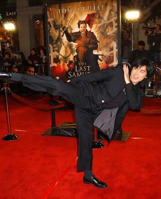 Shin Koyamada at the LA premiere of Warner Bros. The Last Samurai