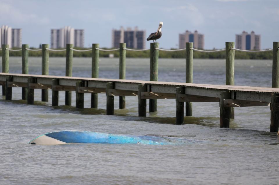 St. Lucie Village became flooded by high tides and storm surge from Hurricane Nicole Wednesday night, Nov. 9, 2022, and Thursday morning, Nov. 10, submerging the roads and yards of the historic neighborhood north of Fort Pierce, in St. Lucie County. 