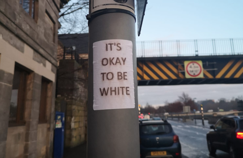 The posters appeared across the city of Perth. (Perth Against Racism)