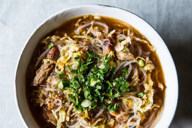 Spicy Sesame Pork Noodle Soup