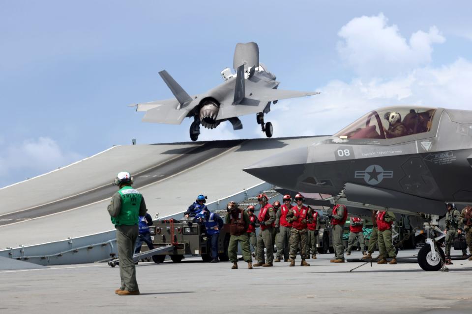 British Royal Air Force F-35B HMS Queen Elizabeth