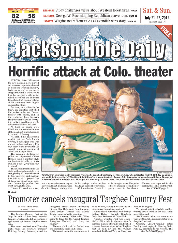 Jackson Hole Daily, Jackson, Wyo., July 21, 2012