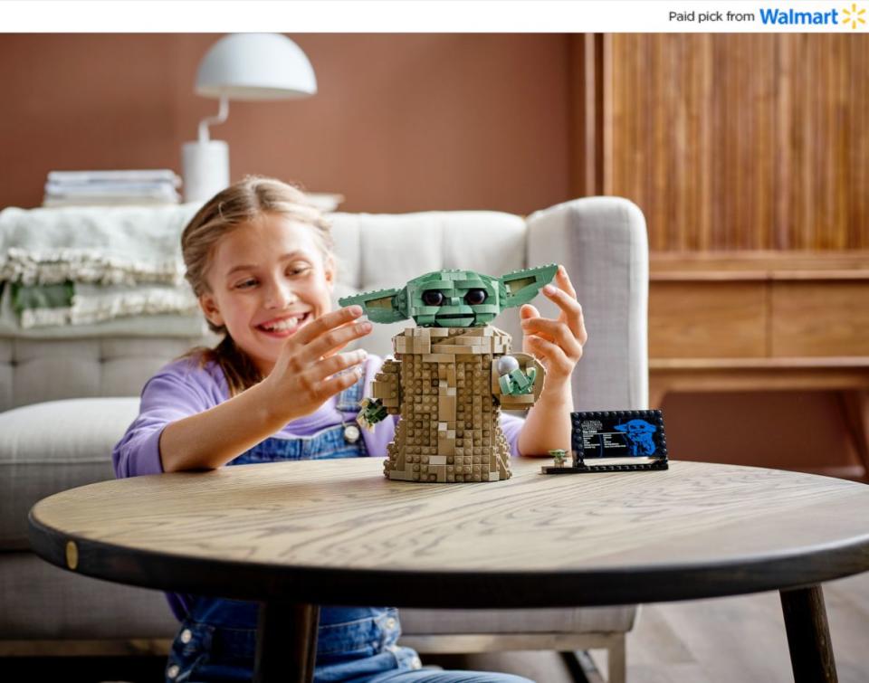 If they can't sit still, this LEGO set will keep them busy for a bit. It features all the pieces for them to build their very own Baby Yoda with "a posable head, movable ears and an adjustable mouth." And when all's said and done, they can say they made it themselves. <a href="https://www.walmart.com/ip/LEGO-Star-Wars-The-Mandalorian-The-Child-75318-Collectible-Buildable-Toy-Model-for-Ages-10-1-073-Pieces/655256952?sourceid=aff_ov_338446cb-ecfc-4727-be8a-820e84f07845&amp;veh=aff&amp;wmlspartner=aff_ov_338446cb-ecfc-4727-be8a-820e84f07845&amp;cn=FY21-Holiday-Gifting_st_hw_aff_nap_ov_snl_oth" target="_blank" rel="noopener noreferrer">Find it for $80 at Walmart</a>.