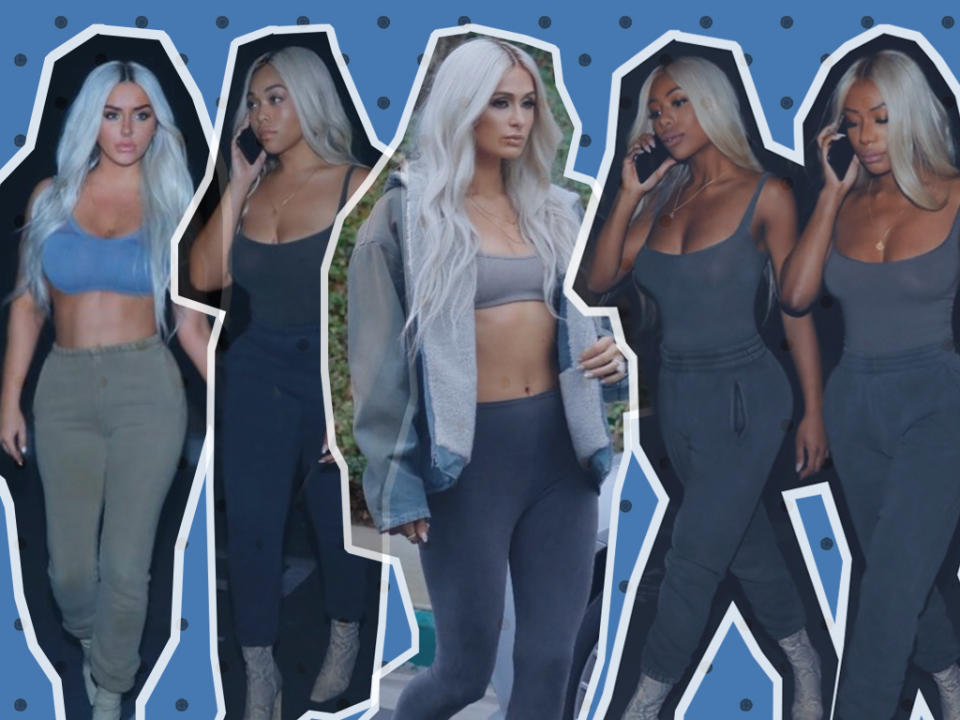All of the models chosen were made up to look exactly like Kim. [photos: Instagram]
