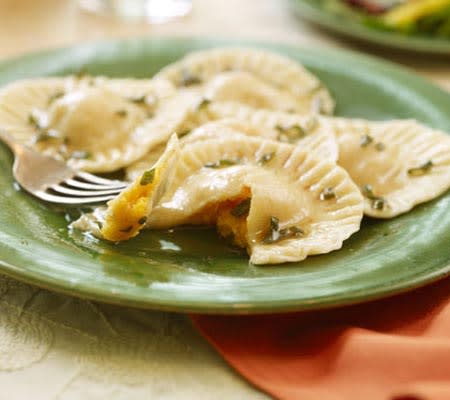 Squash Ravioli With Herbed Butter Sauce