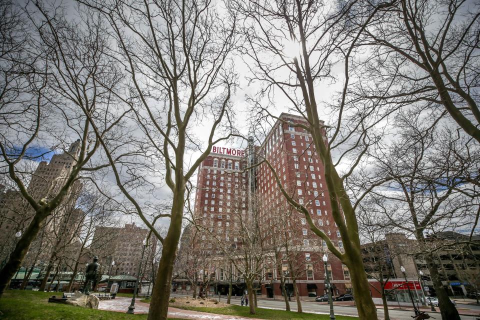 The Graduate Providence hotel, still bearing the historic "Biltmore" sign, has lost 130 employees over the last year, General Manager Scott Williams says. "We're not like Newport. We're not like Narragansett," he says. "We don't have the built-in demand generator of the ocean."