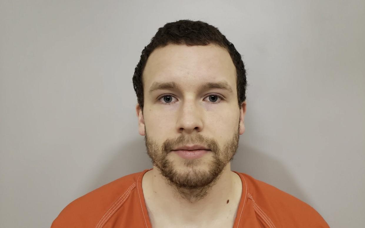 In 2018, Levi Axtell (pictured) complained that Lawrence Scully was spying on his 22-month daughter as she was taken for a walk after leaving daycare