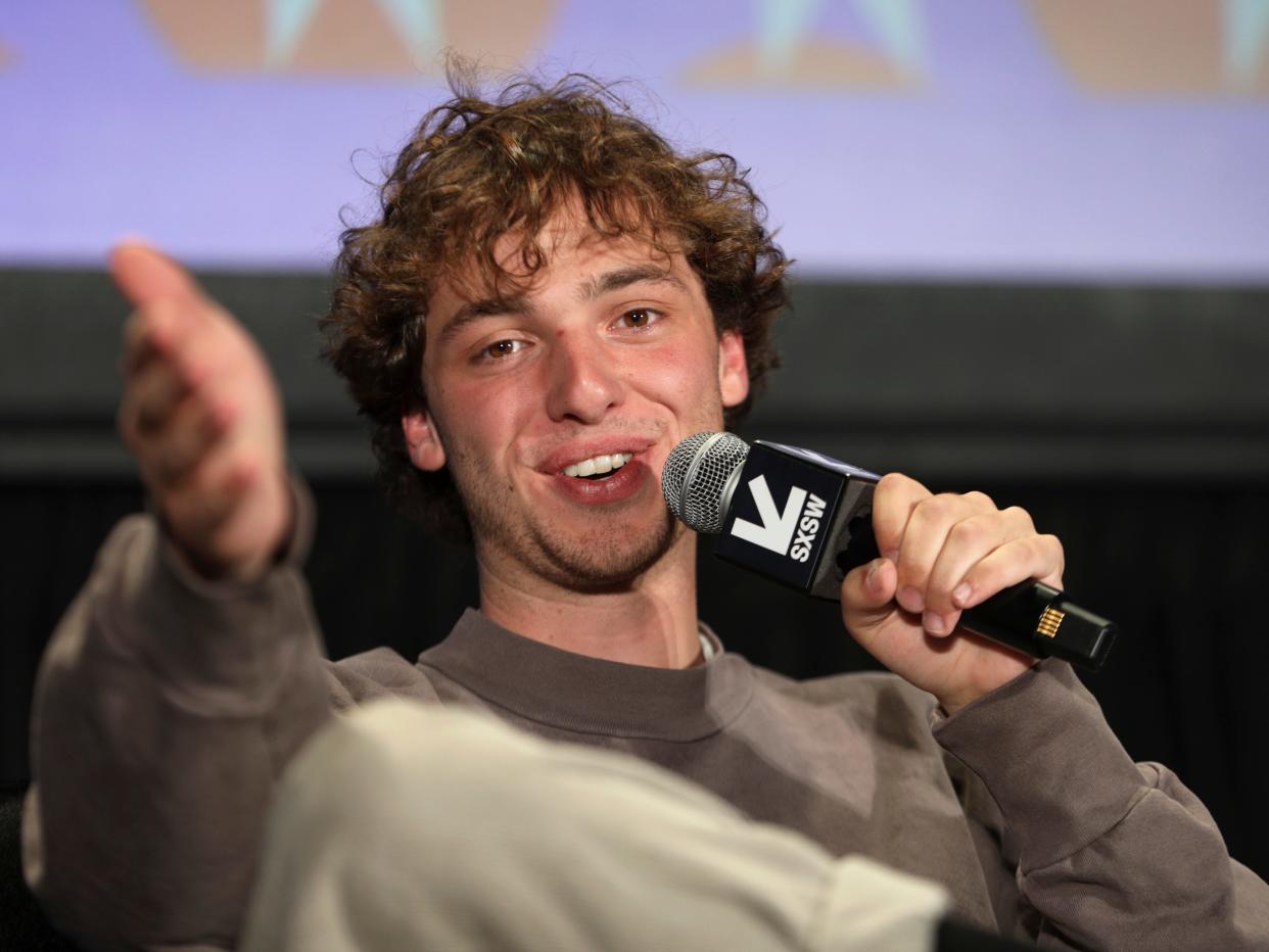 Peter McIndoe speaks onstage at "Birds Aren't Real: How a Satirical Community Takes Flight" during the 2022 SXSW Conference and Festivals at Austin Convention Center on March 14, 2022 in Austin, Texas.