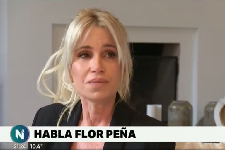 Florencia Peña cuando habló en televisión tras revelarse sus ingresos a la Quinta de Olivos en medio de la cuarentena