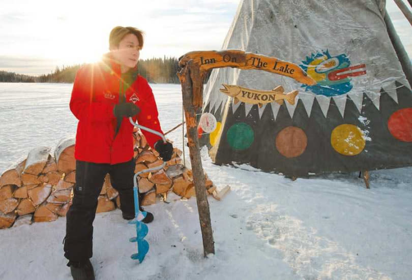 廖科溢在加拿大體驗了各種冰上生活。（圖／亞洲旅遊台提供）