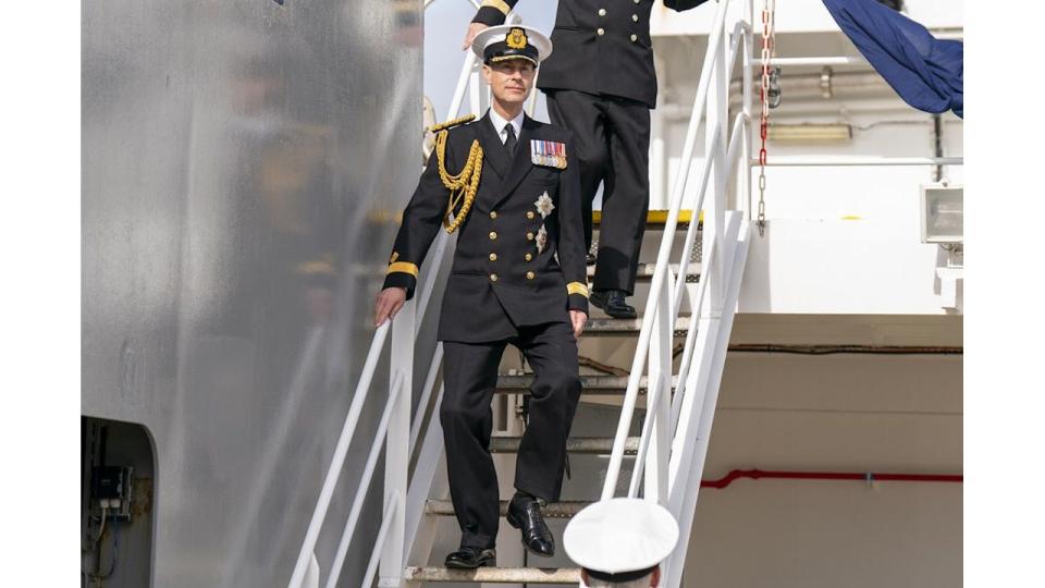 Prince Edward in naval uniform