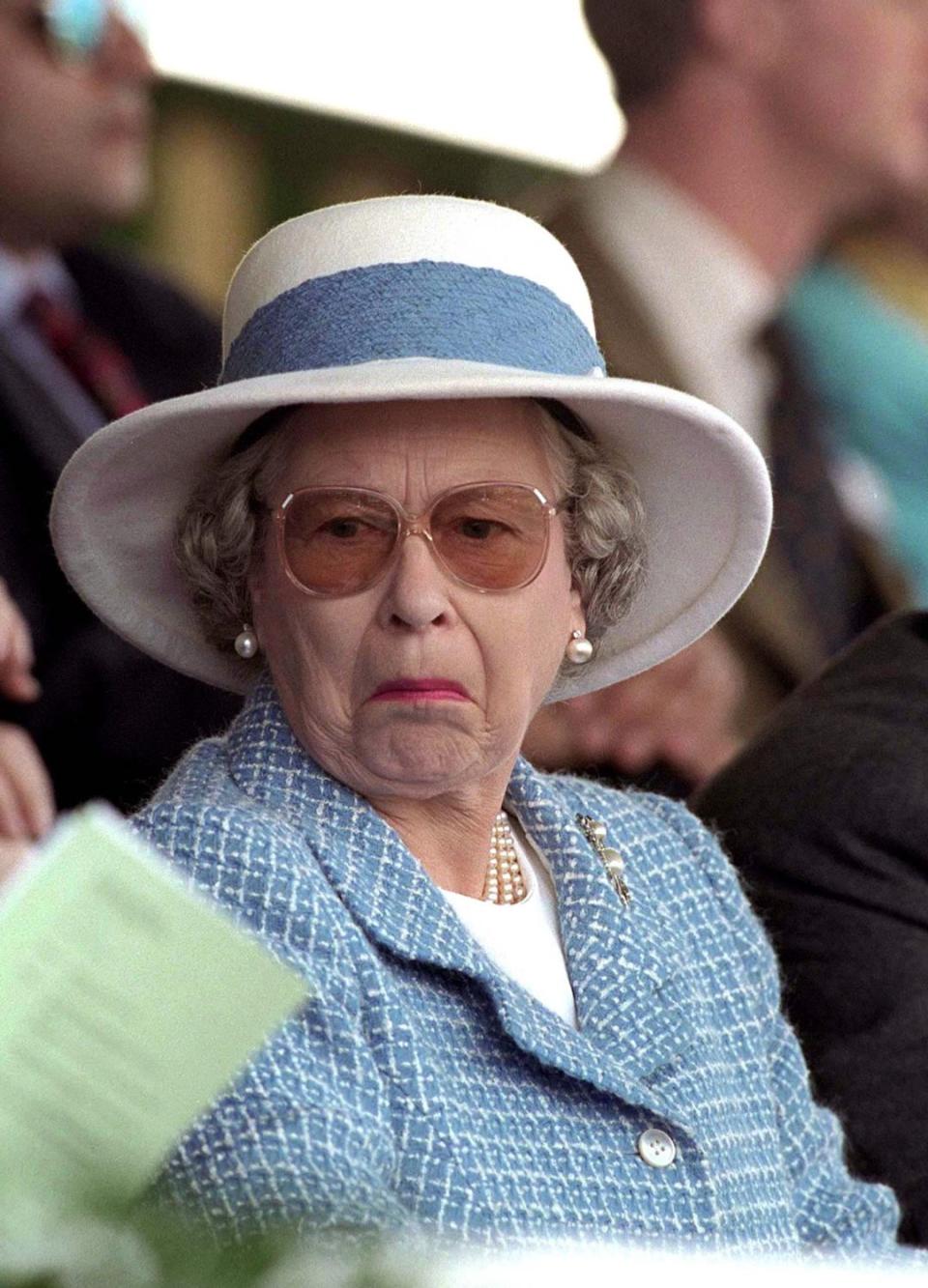 Queen Elizabeth II looking royally unimpressed