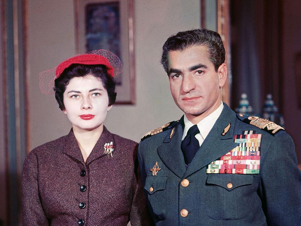 Soraya and the Shah pictured in 1958